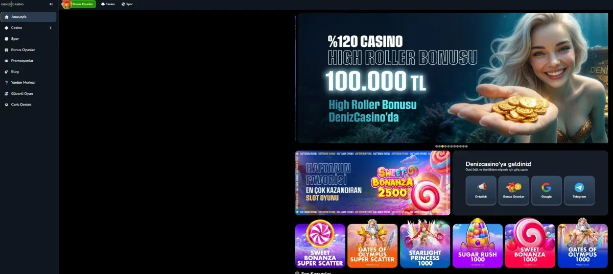 Deniz Casino ekran görüntüsü